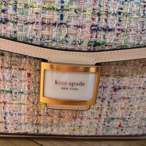 Kate Spade Tweed Cream Multi Shoulder Bag - Picture 5 of 9